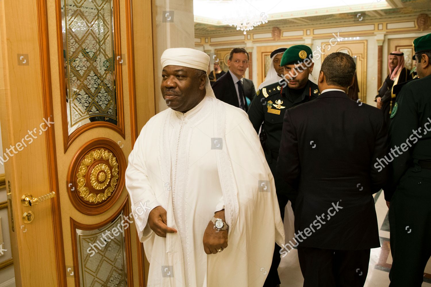 Gabons President Ali Bongo L Arrives Editorial Stock Photo Stock