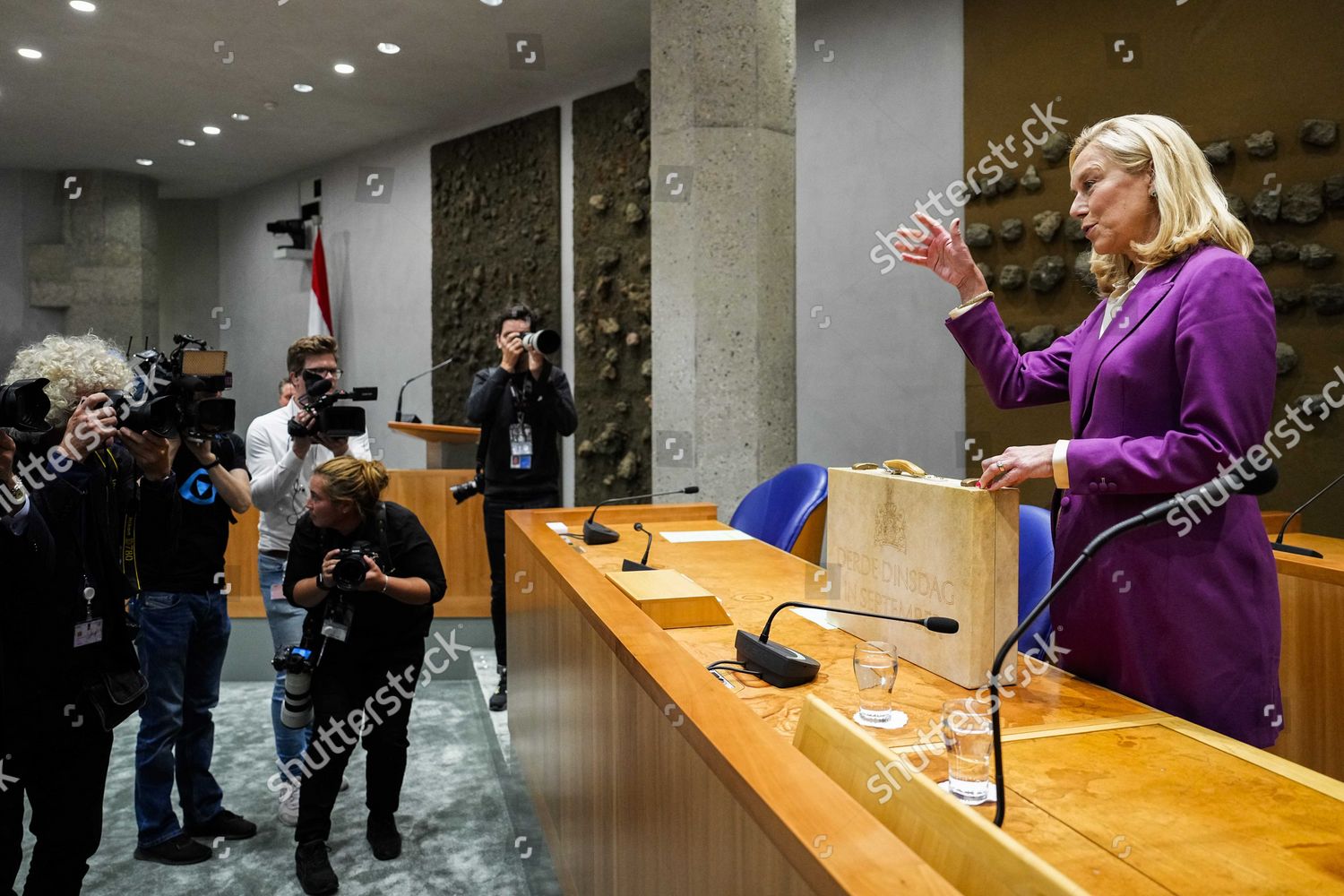 Dutch Minister Finance Sigrid Kaag Presents Editorial Stock Photo