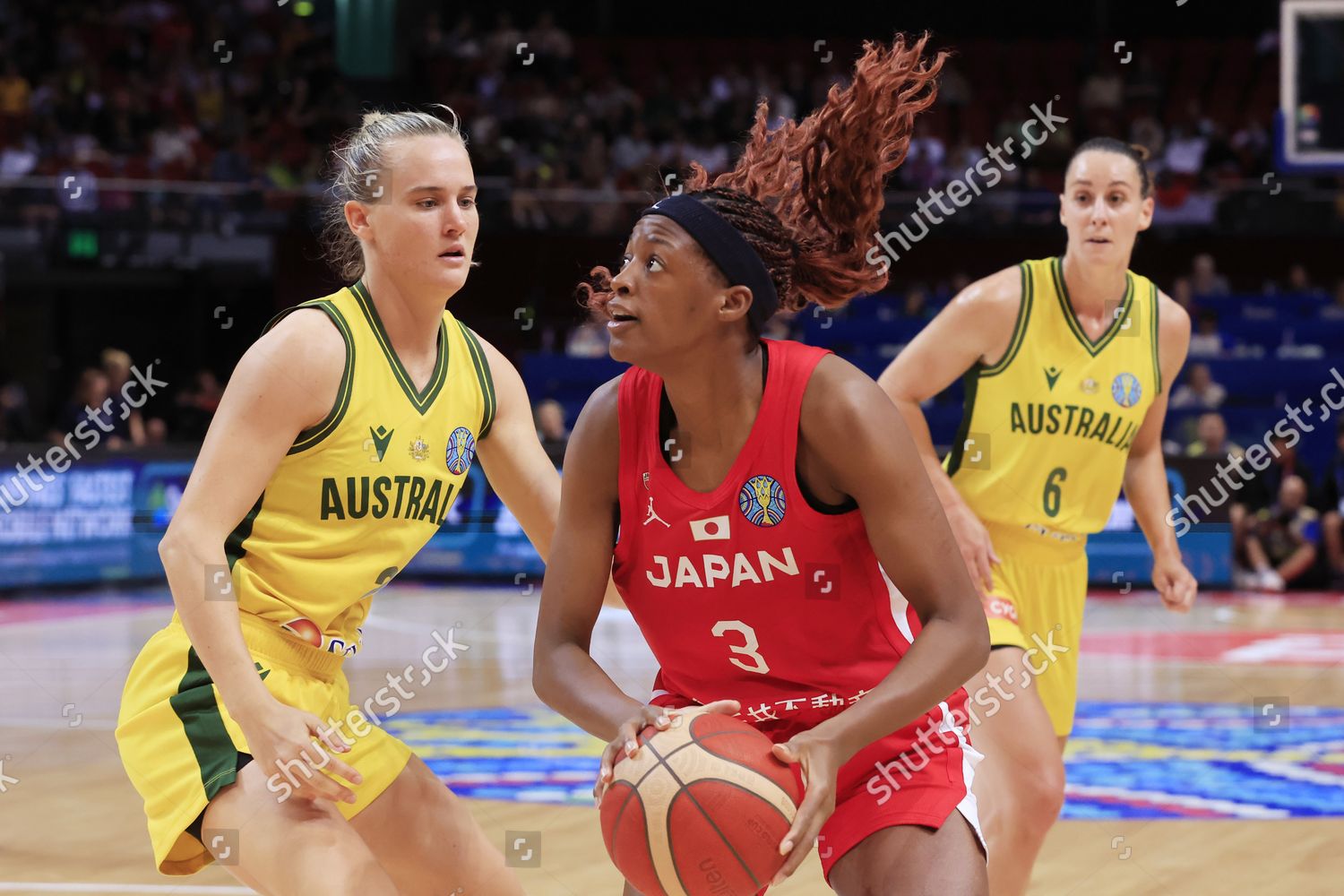 Stephanie Mawuli Japan Drives Basket During Editorial Stock Photo