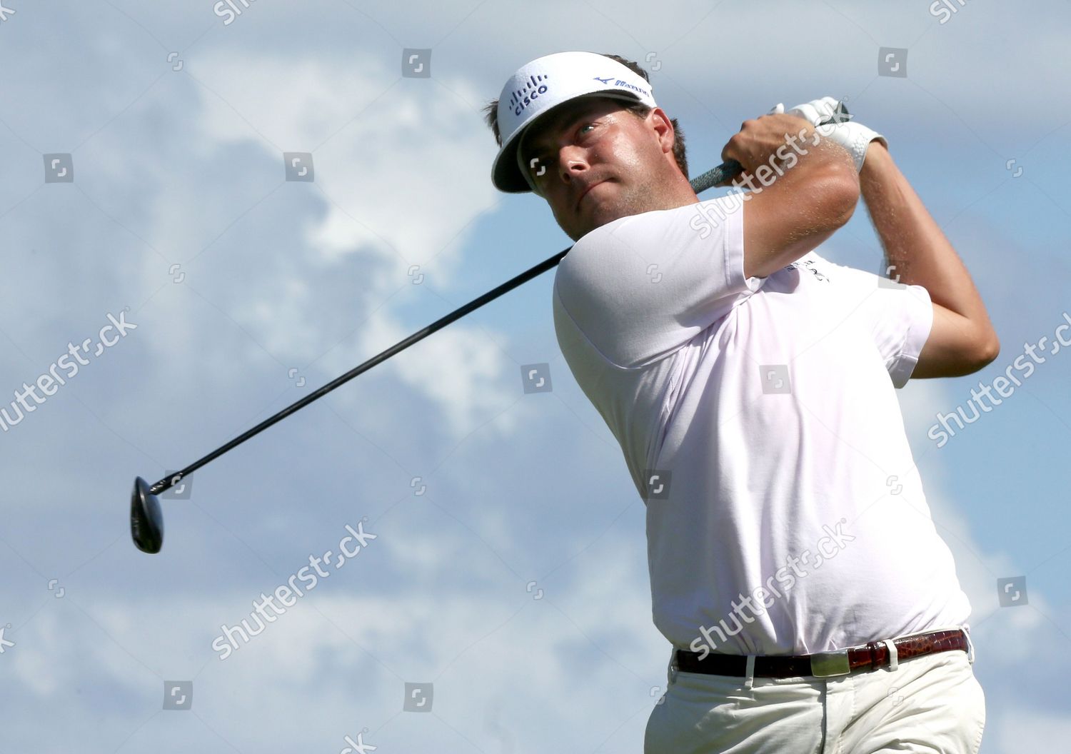 American Golfer Keith Mitchell Competes During Editorial Stock Photo