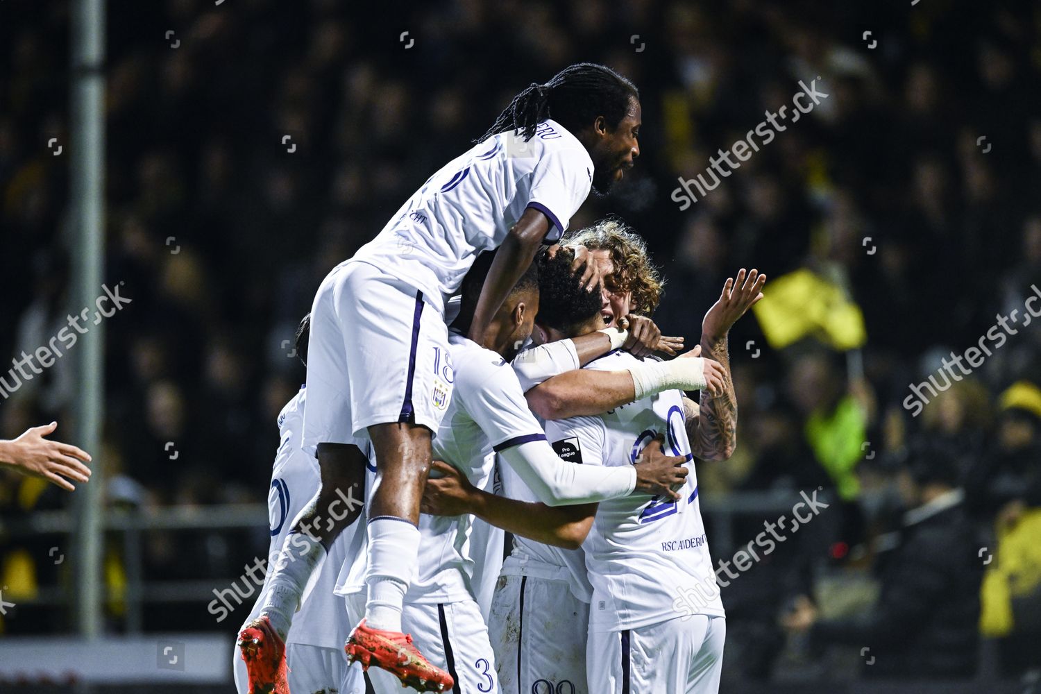 Anderlechts Mario Stroeykens Celebrates After Scoring Editorial Stock