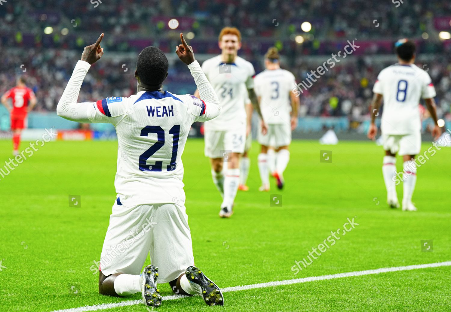 Timothy Weah Usa Celebrates Scoring 1st Editorial Stock Photo Stock