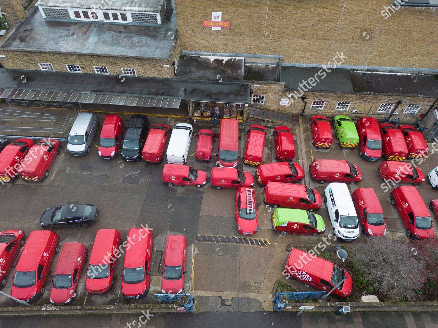 Royal Mail Vehicles Parked Orpington Delivery Editorial Stock Photo