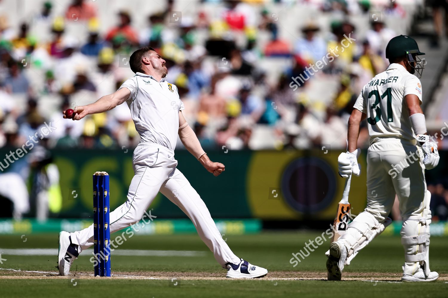 Anrich Nortje South Africa Bowls During Editorial Stock Photo Stock