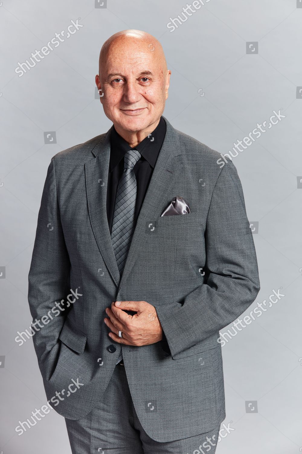 Bollywood Actor Anupam Kher Poses Profile Editorial Stock Photo Stock