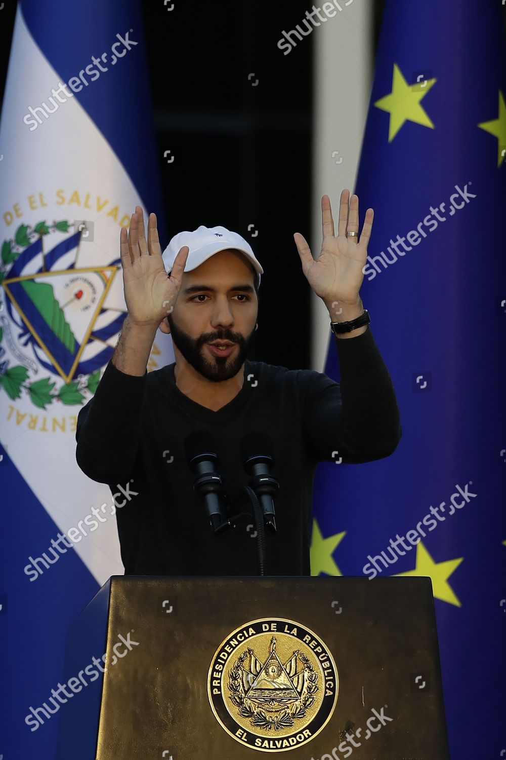 El Salvadors President Nayib Bukele Attends Editorial Stock Photo