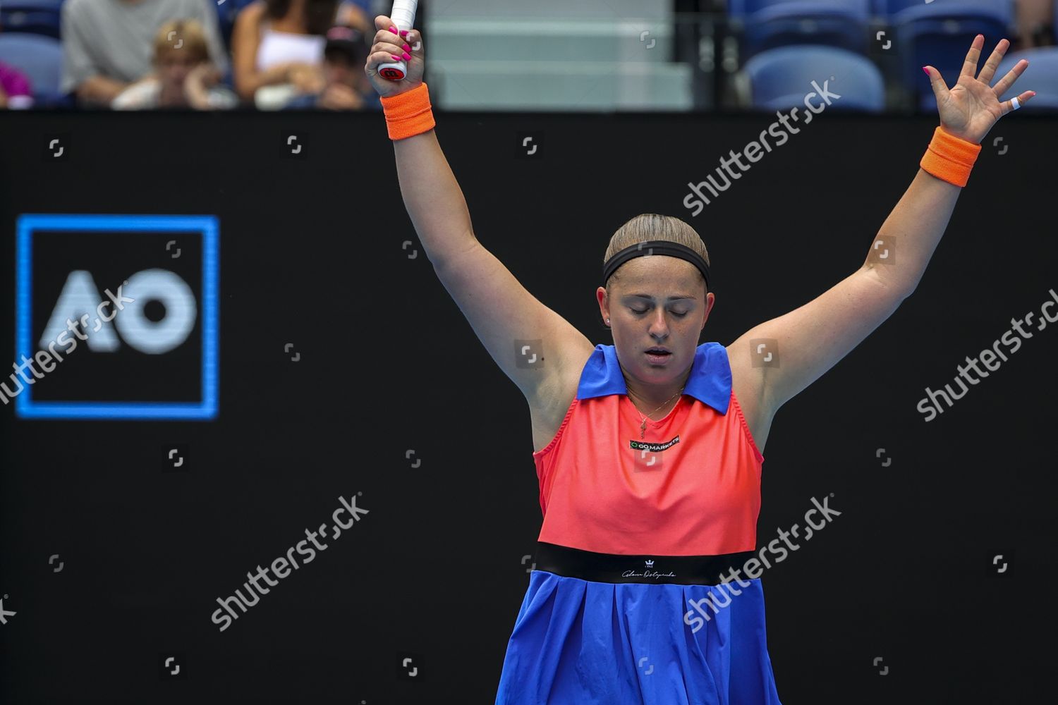 Jelena Ostapenko Latvia Reacts After Point Editorial Stock Photo