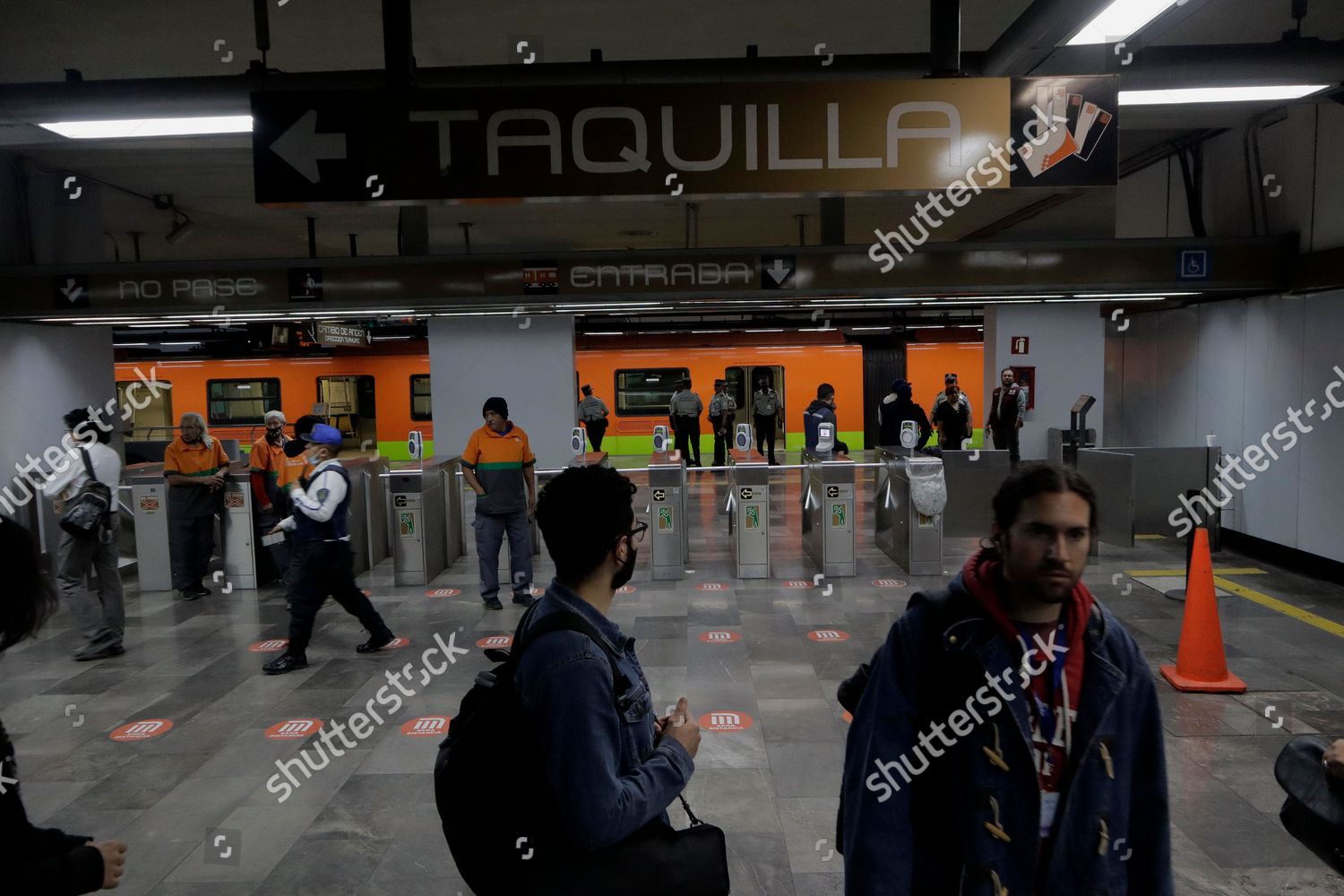 View Inside Atlalilco Station Line 12 Editorial Stock Photo Stock