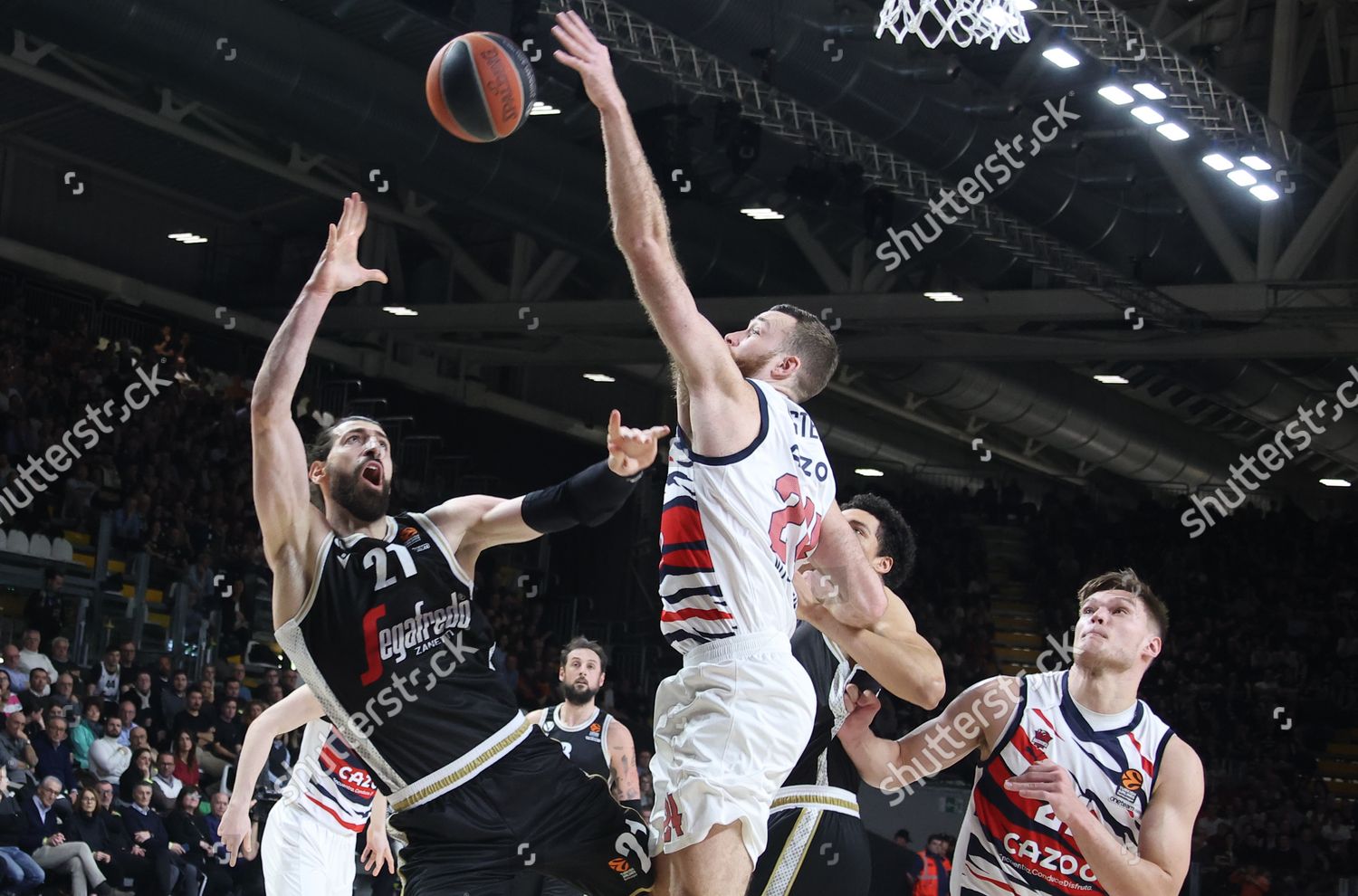 Tornike Shengelia Segafredo Virtus Bologna During Editorial Stock Photo