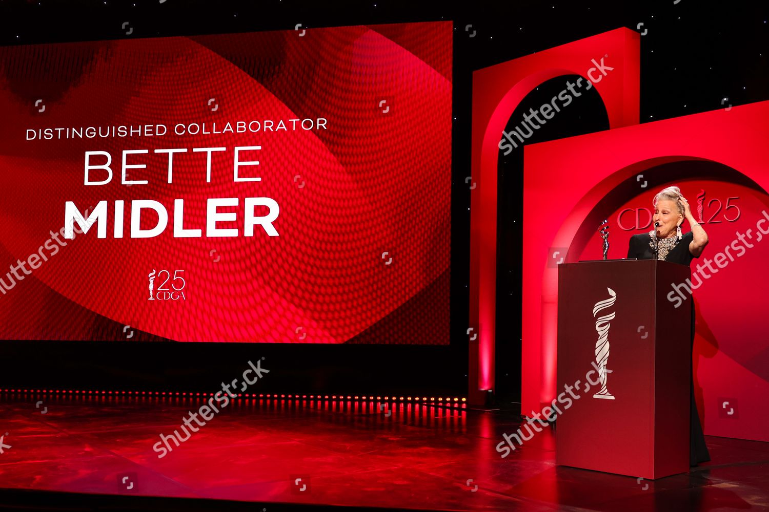 Distinguished Collaborator Bette Midler Editorial Stock Photo Stock