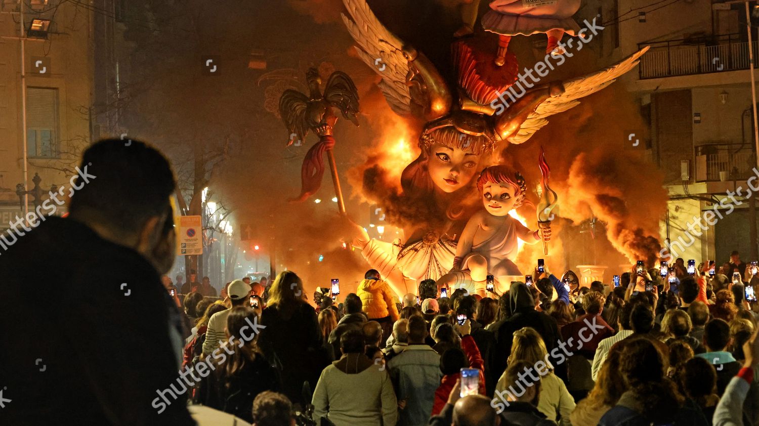 One Europes Biggest Street Festivals Fallas Editorial Stock Photo