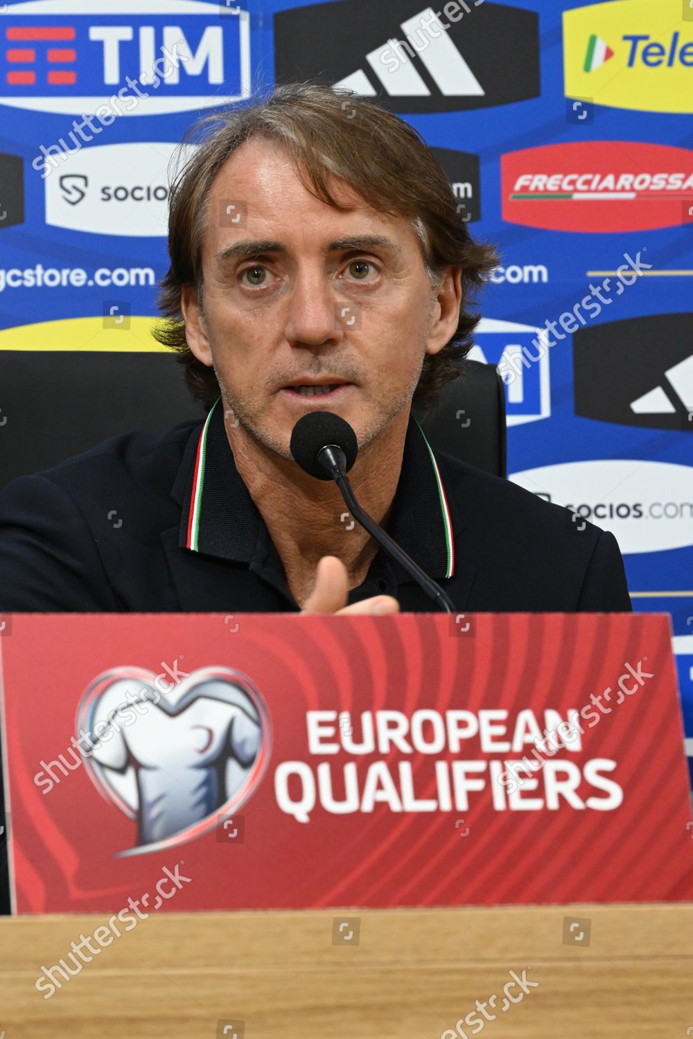 Italys Head Coach Roberto Mancini Attends Editorial Stock Photo Stock