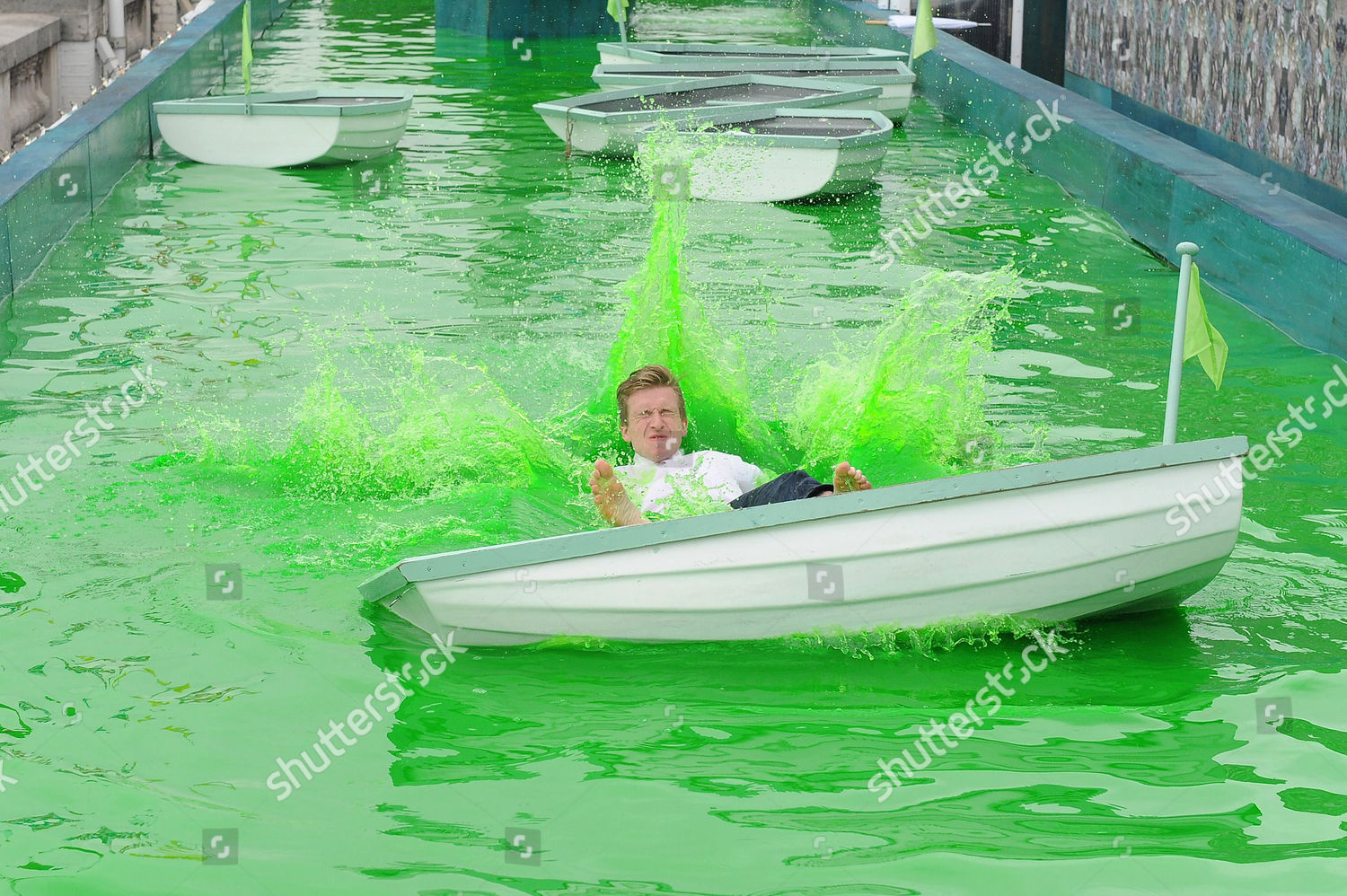 Sam Bompas Falling Lake One Creative Editorial Stock Photo Stock