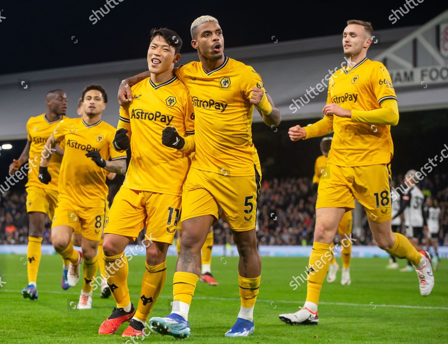 Hwang Heechan Celebrating After Scoring During Editorial Stock Photo