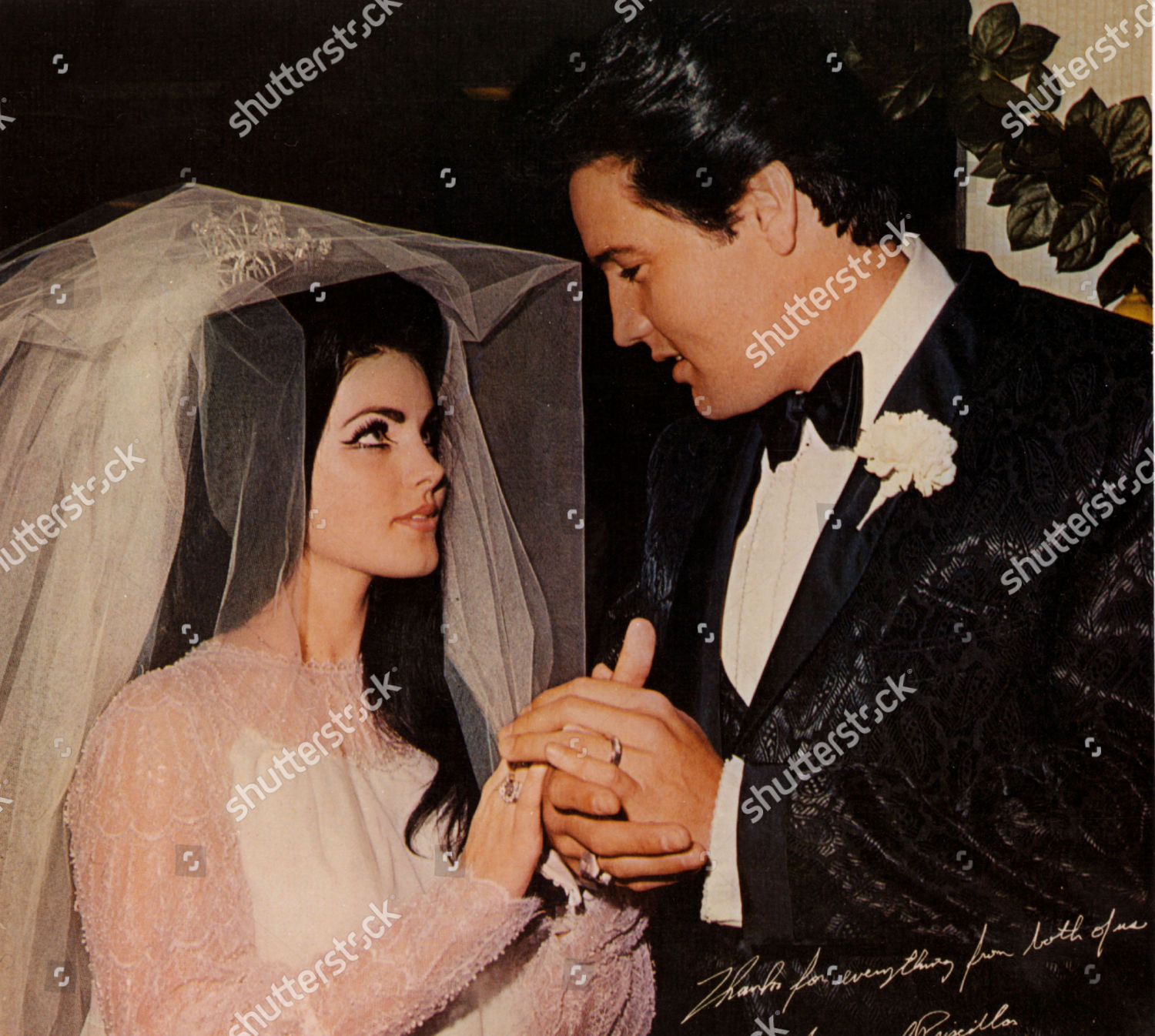 Elvis Presley Priscilla Presley Elvis Presley Editorial Stock Photo