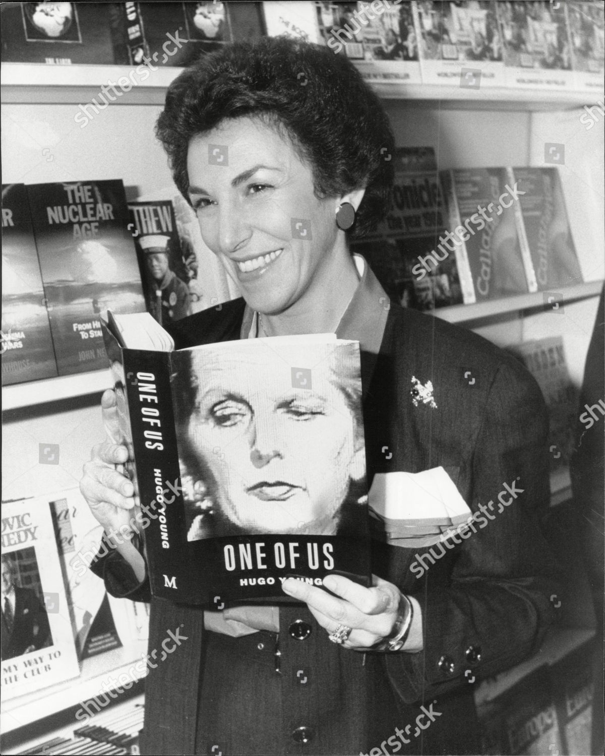 Politician Author Edwina Currie International Book Editorial Stock