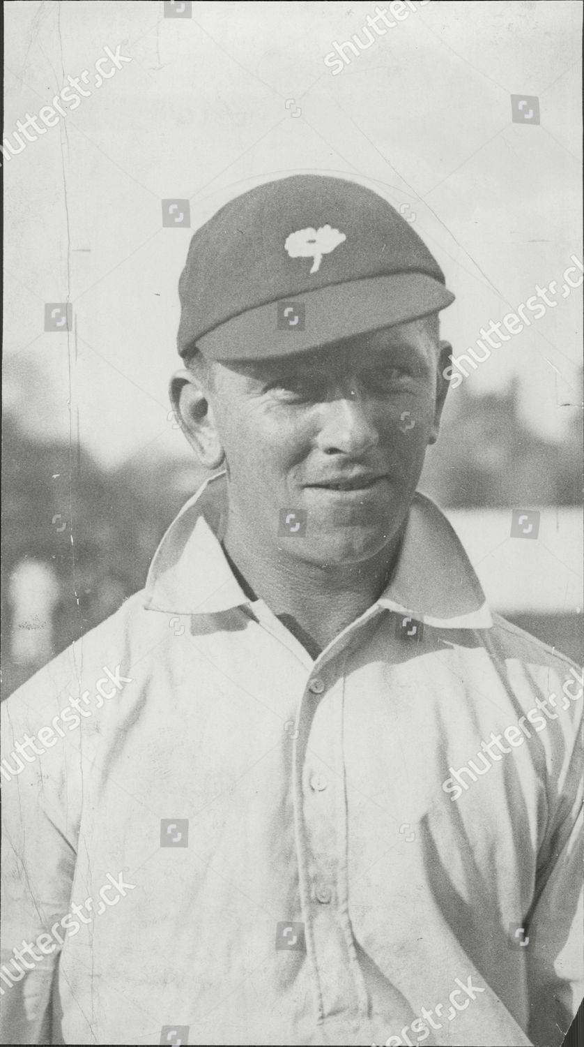 England Yorkshire Cricketer Maurice Leyland Maurice Editorial Stock