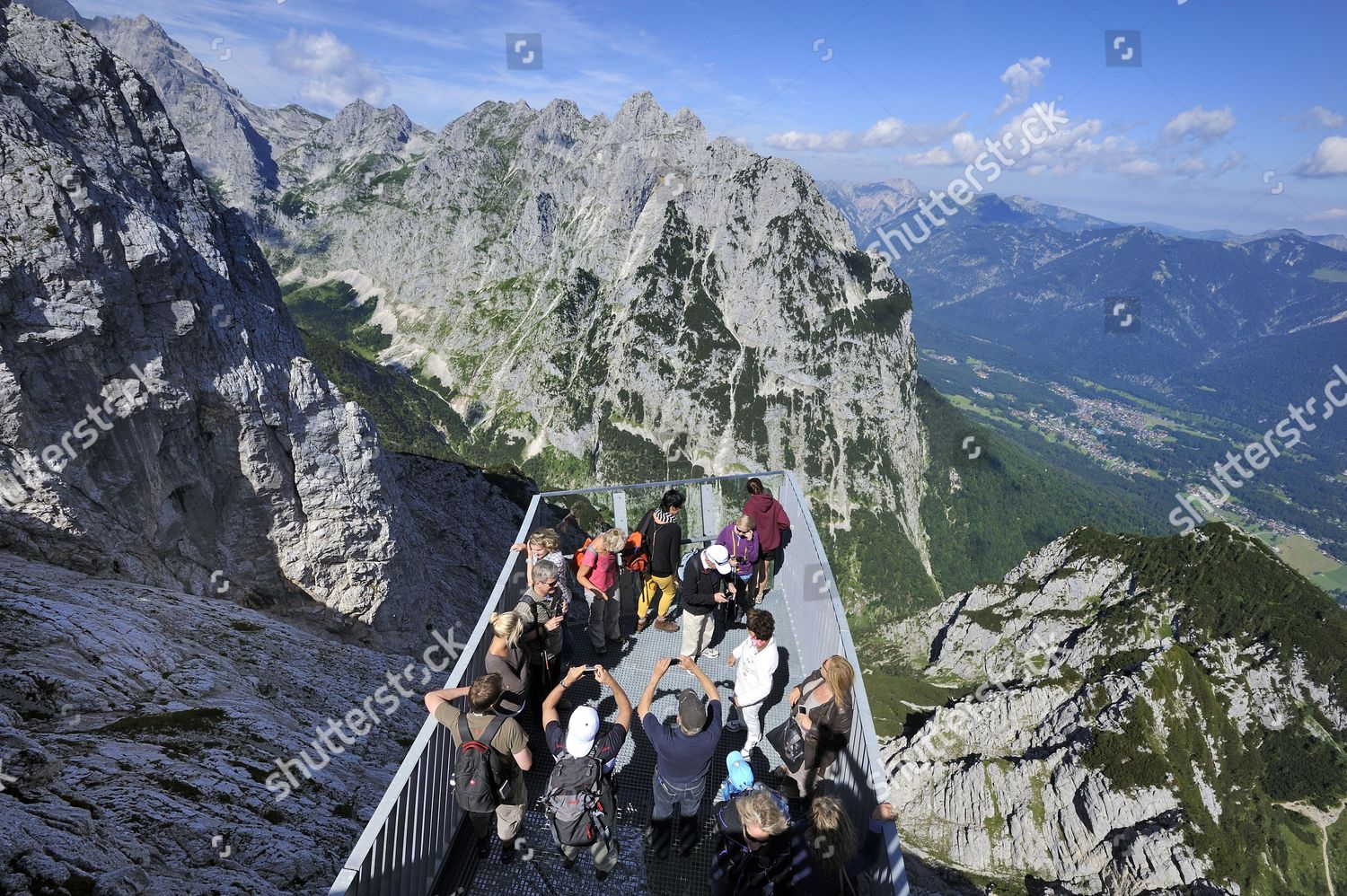 Alpspix Viewing Platform Alpspitz Railway Alpspitzbahn Editorial Stock