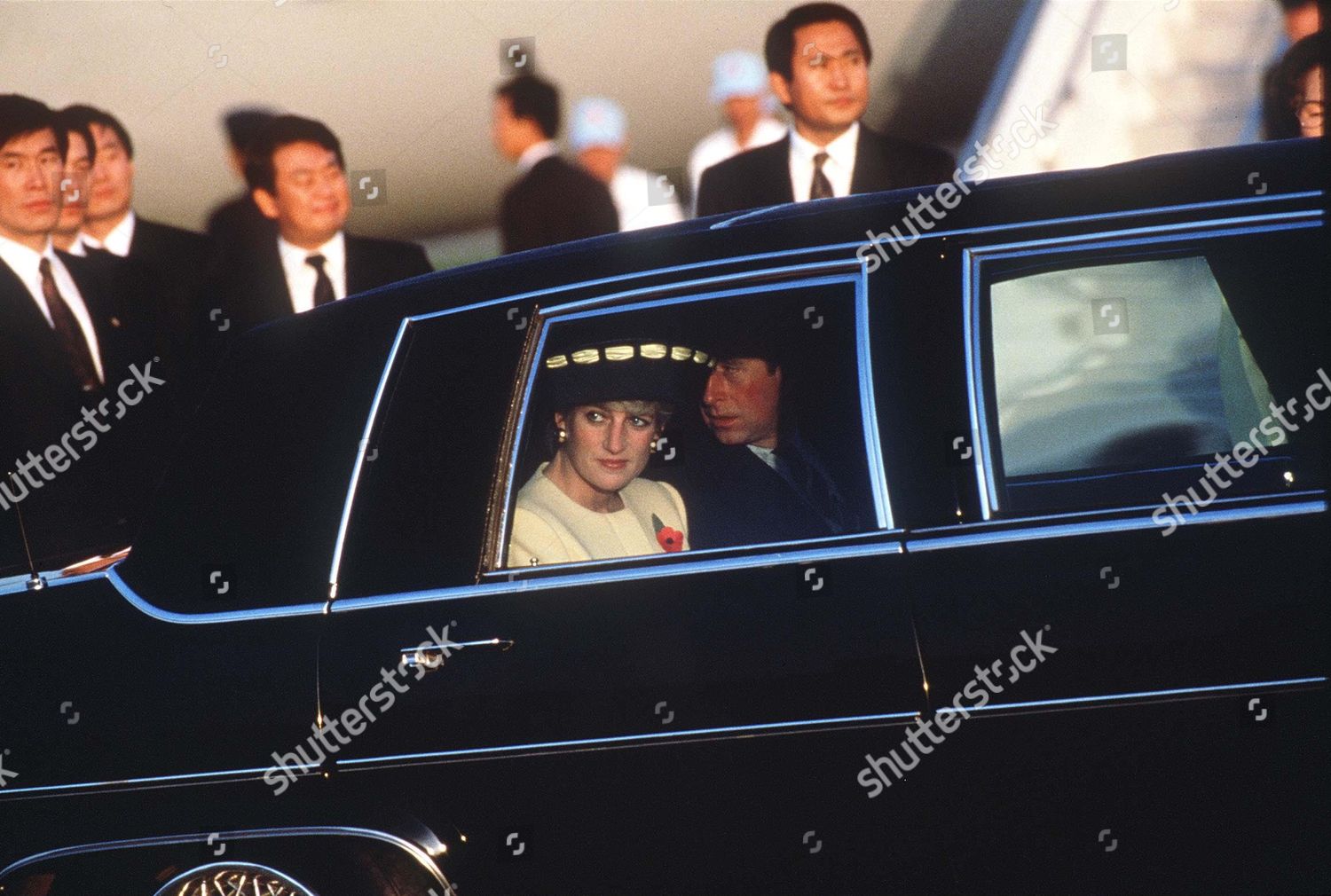 Prince Charles Princess Diana Limousine Editorial Stock Photo Stock