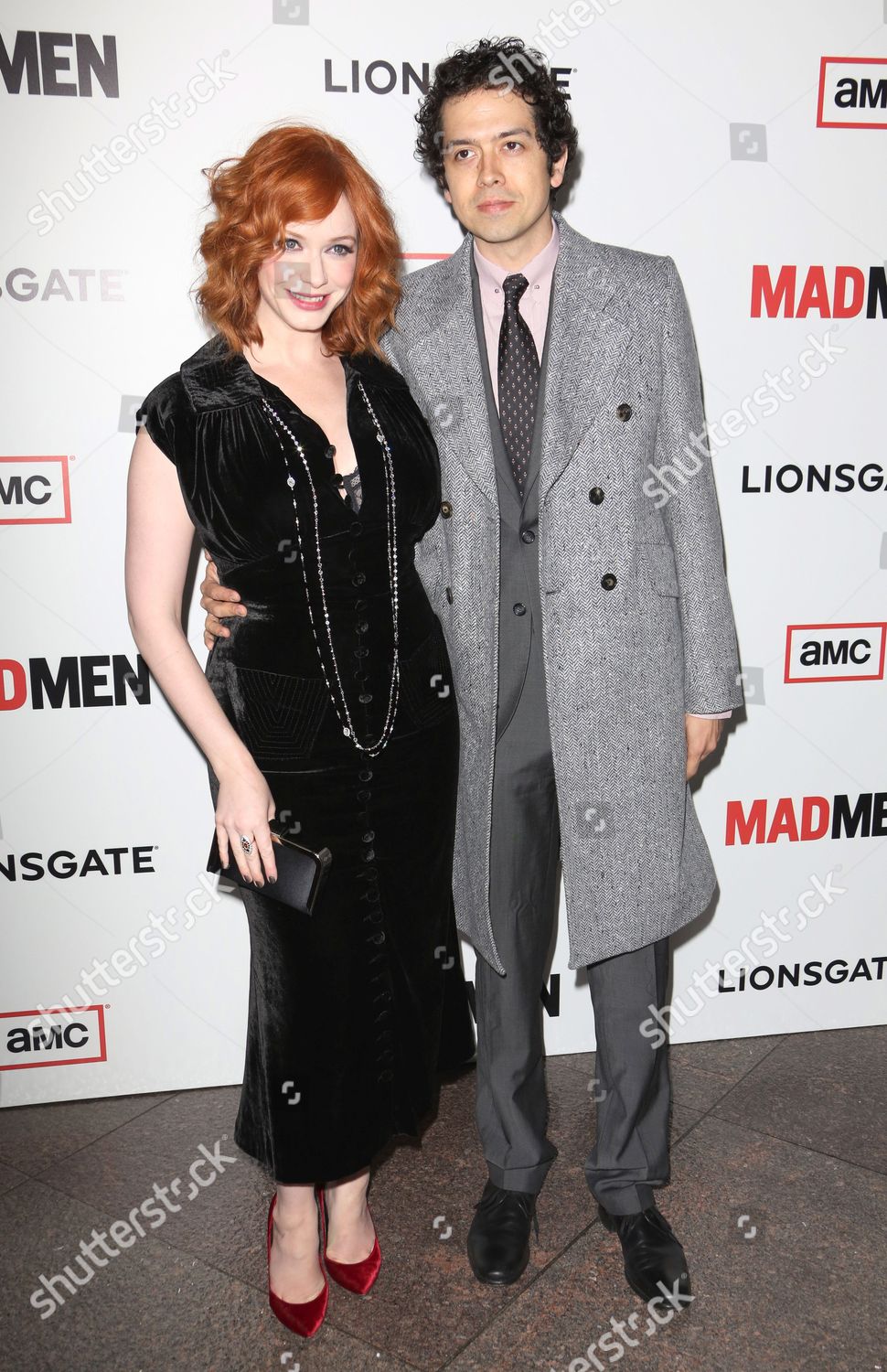 Christina Hendricks Husband Geoffrey Arend Editorial Stock Photo