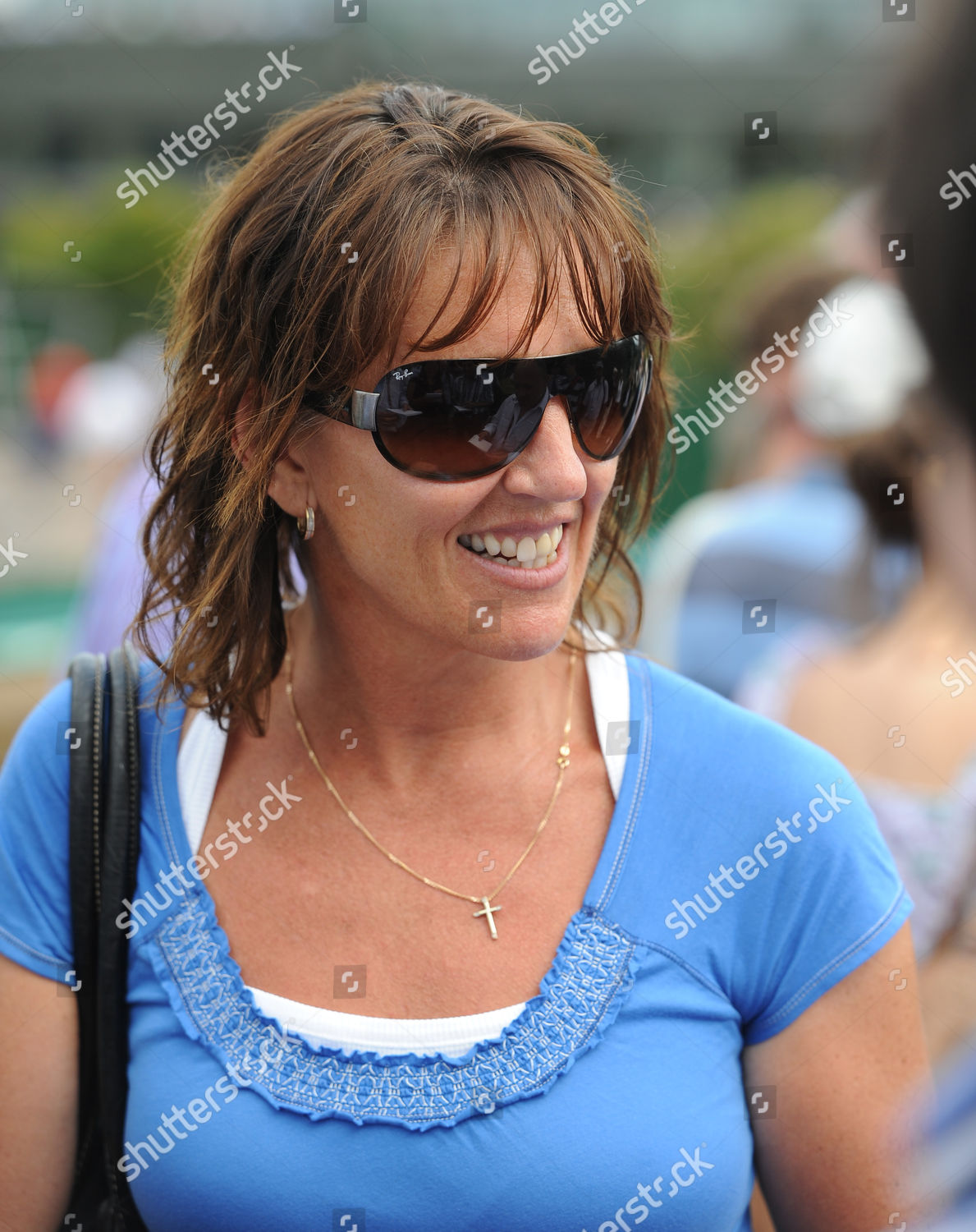 Laura Robsons Mother Kathy Wimbledon Tennis Editorial Stock Photo