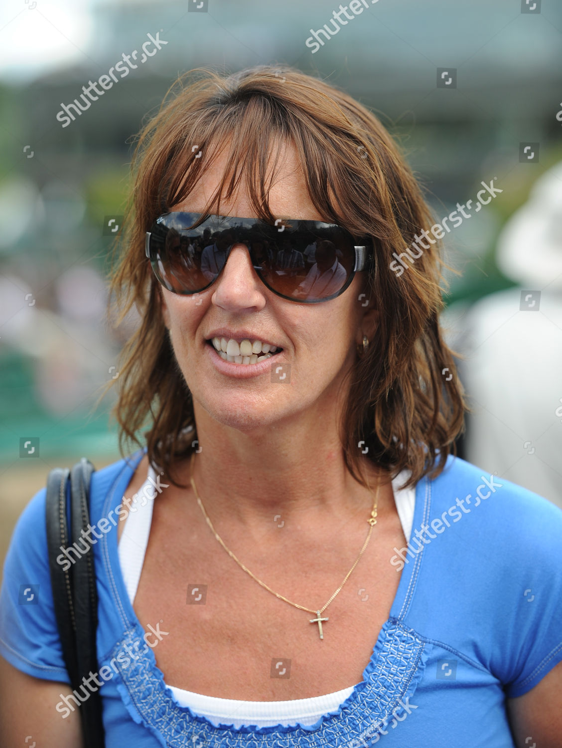 Laura Robsons Mother Kathy Wimbledon Tennis Editorial Stock Photo