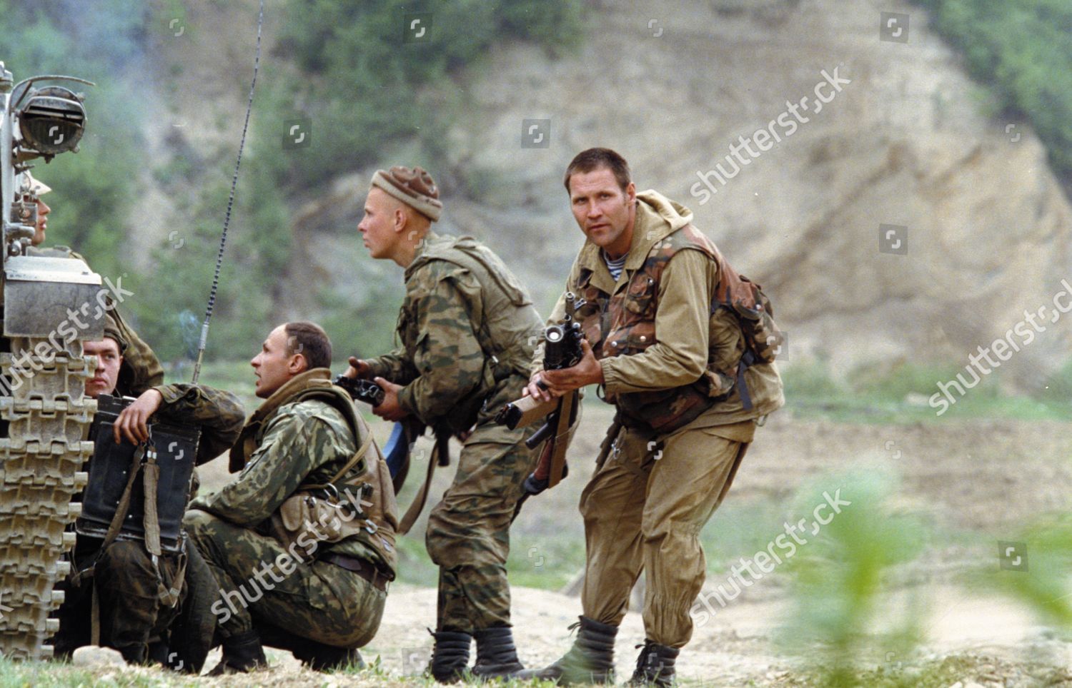 Second Chechen War Russian Paratroopers Th Editorial Stock Photo