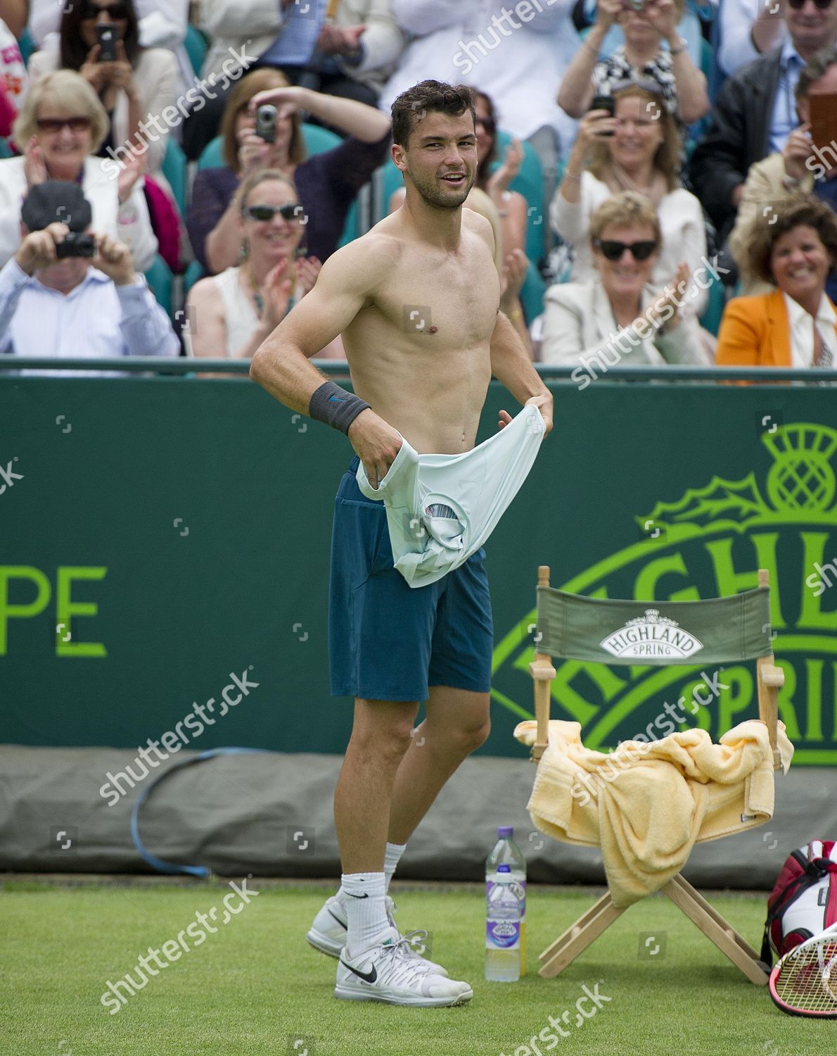 Grigor Dimitrov Reveals His Chest World Editorial Stock Photo Stock