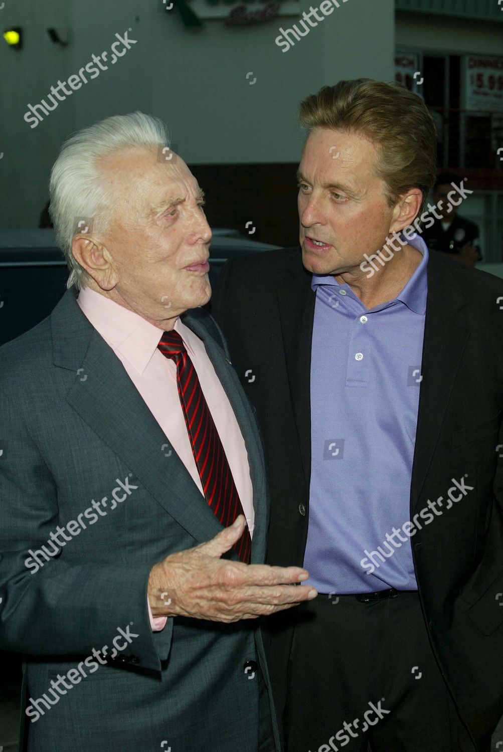 Kirk Douglas Son Michael Douglas Editorial Stock Photo Stock Image