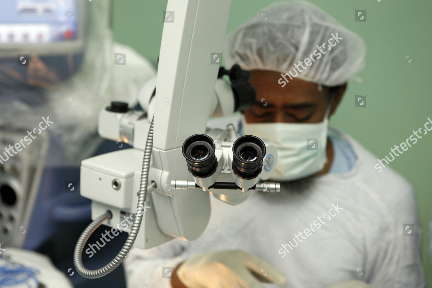 Model Released Surgeon Prepares His Patient Editorial Stock Photo