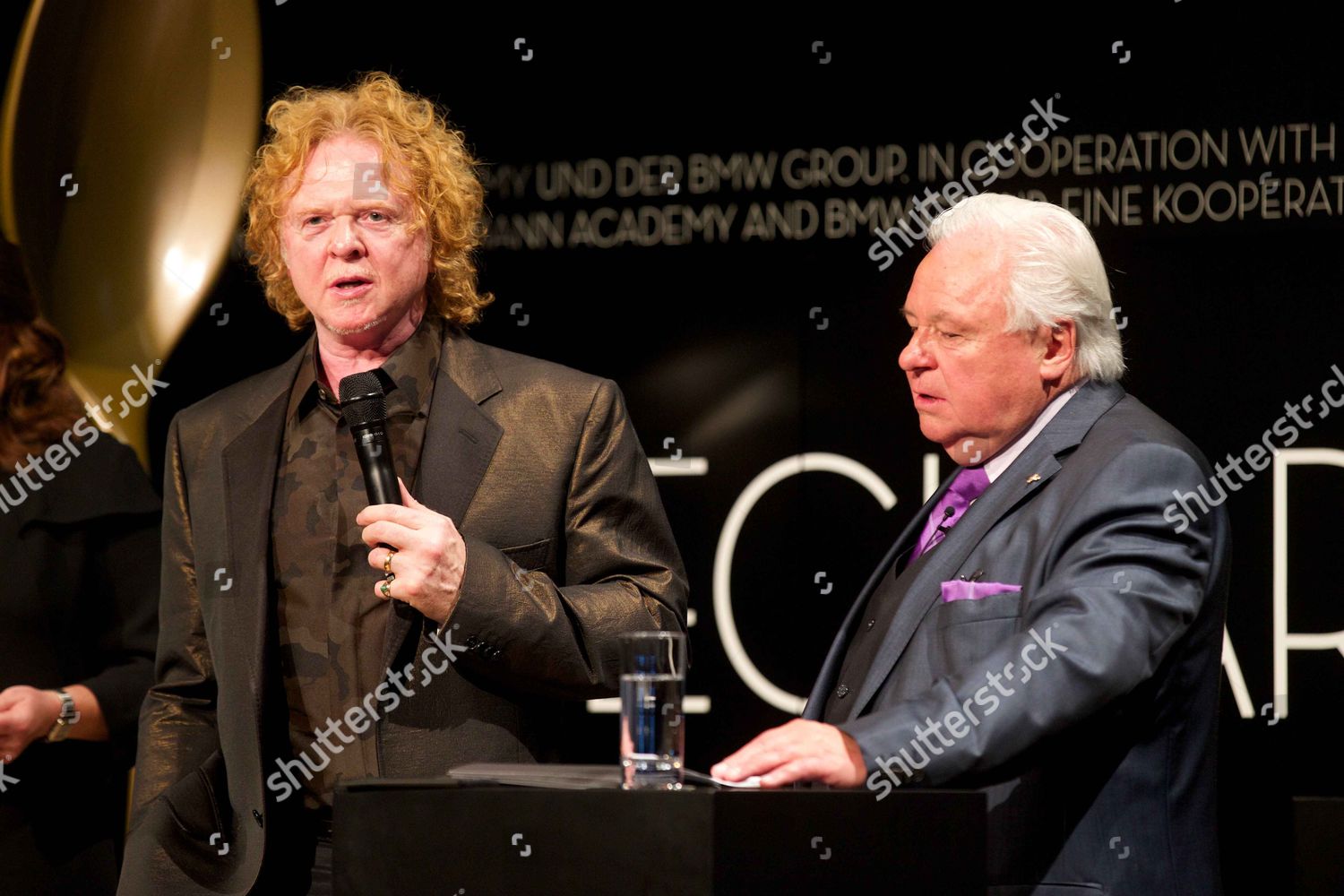 Mick Hucknall Eckart Witzigmann Editorial Stock Photo Stock Image