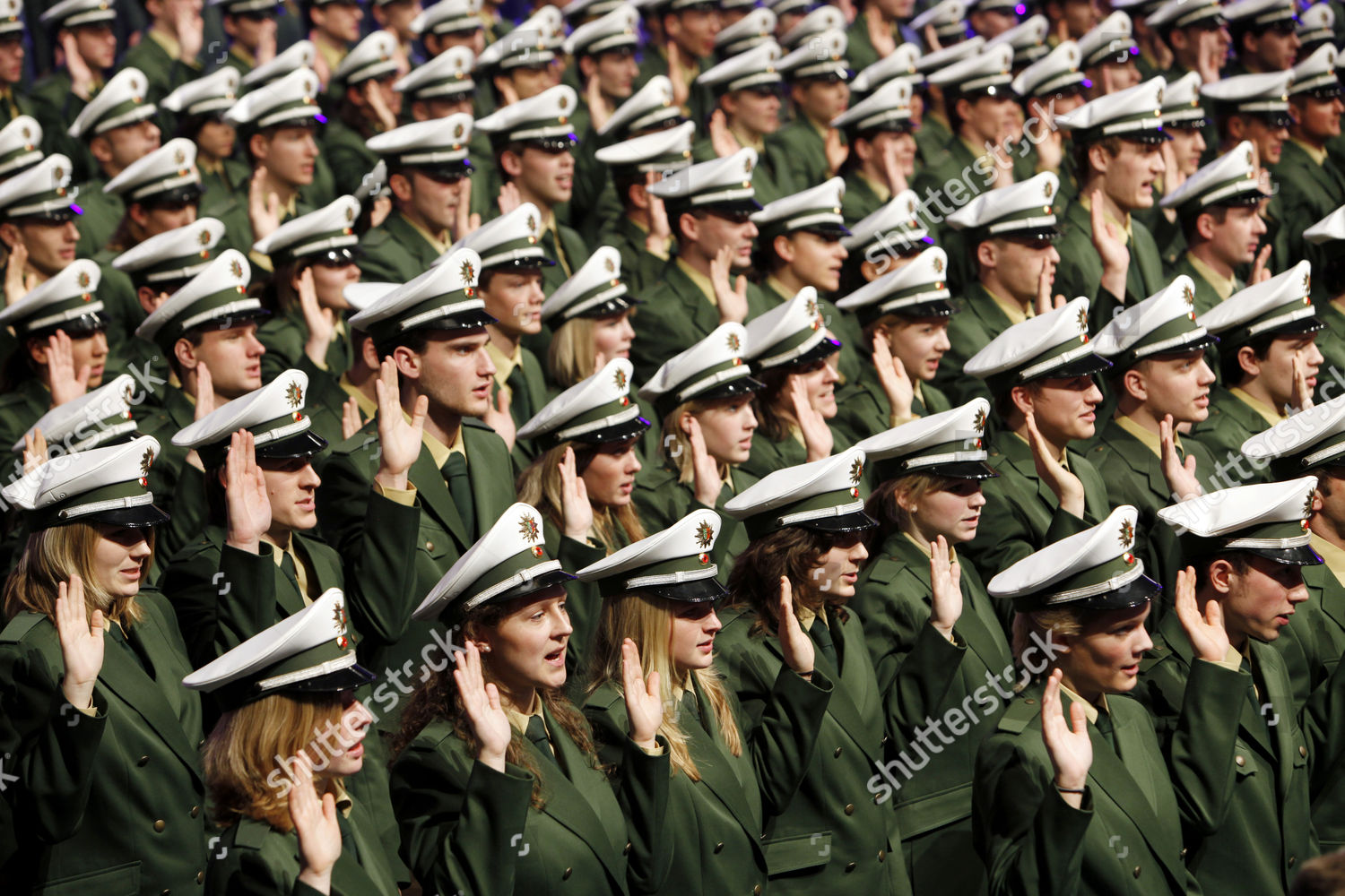 Swearingin Ceremony Policemen Policewomen Nrw Editorial Stock