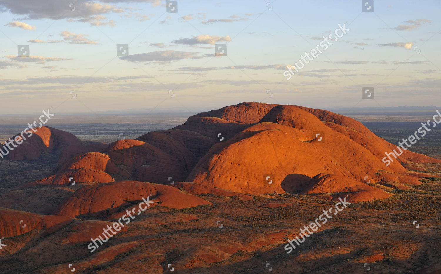 Aerial View Kata Tjuta Olgas Sunset Editorial Stock Photo Stock Image