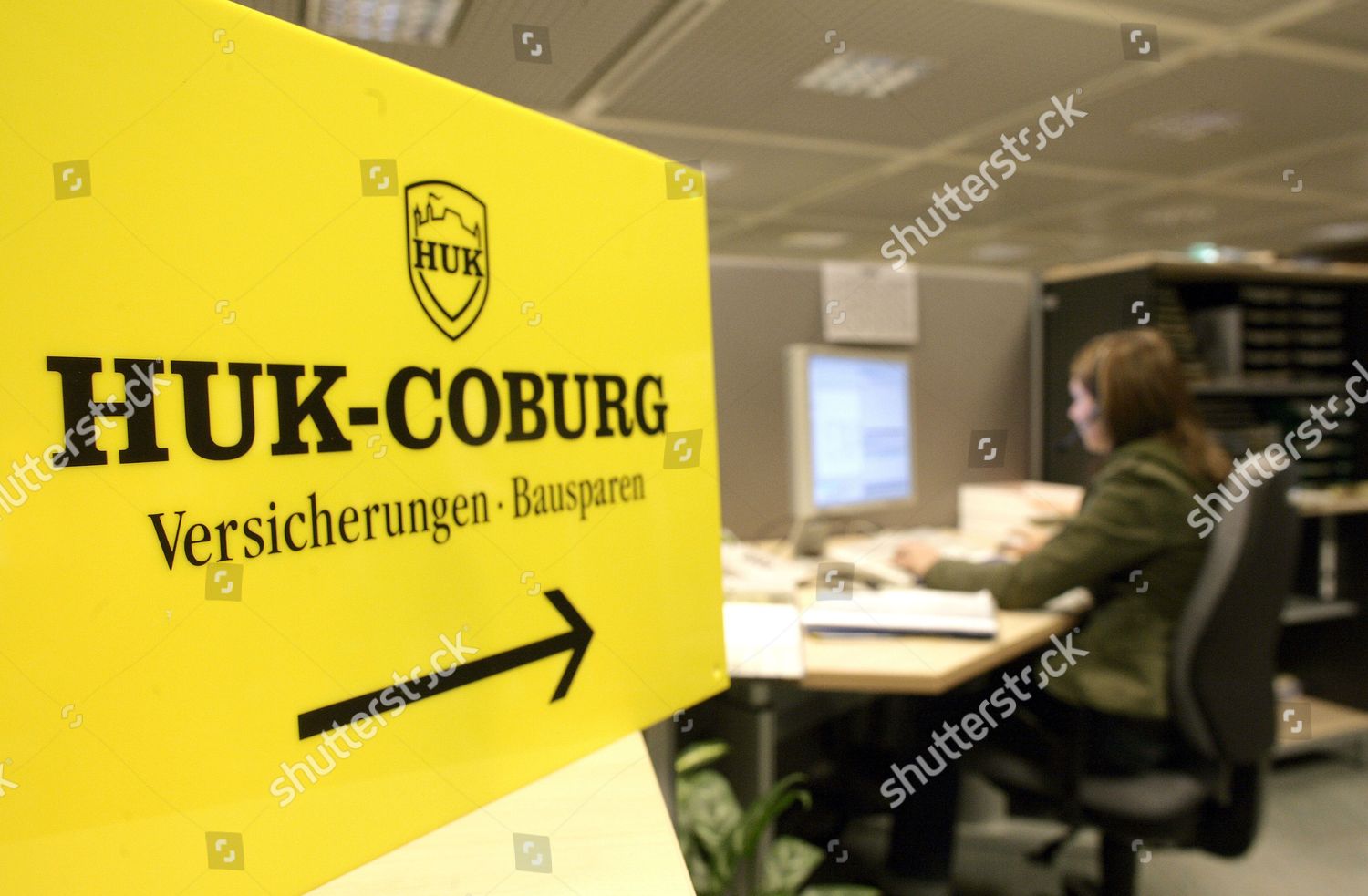 Insurance Company Huk Coburg Employee Advising Editorial Stock Photo