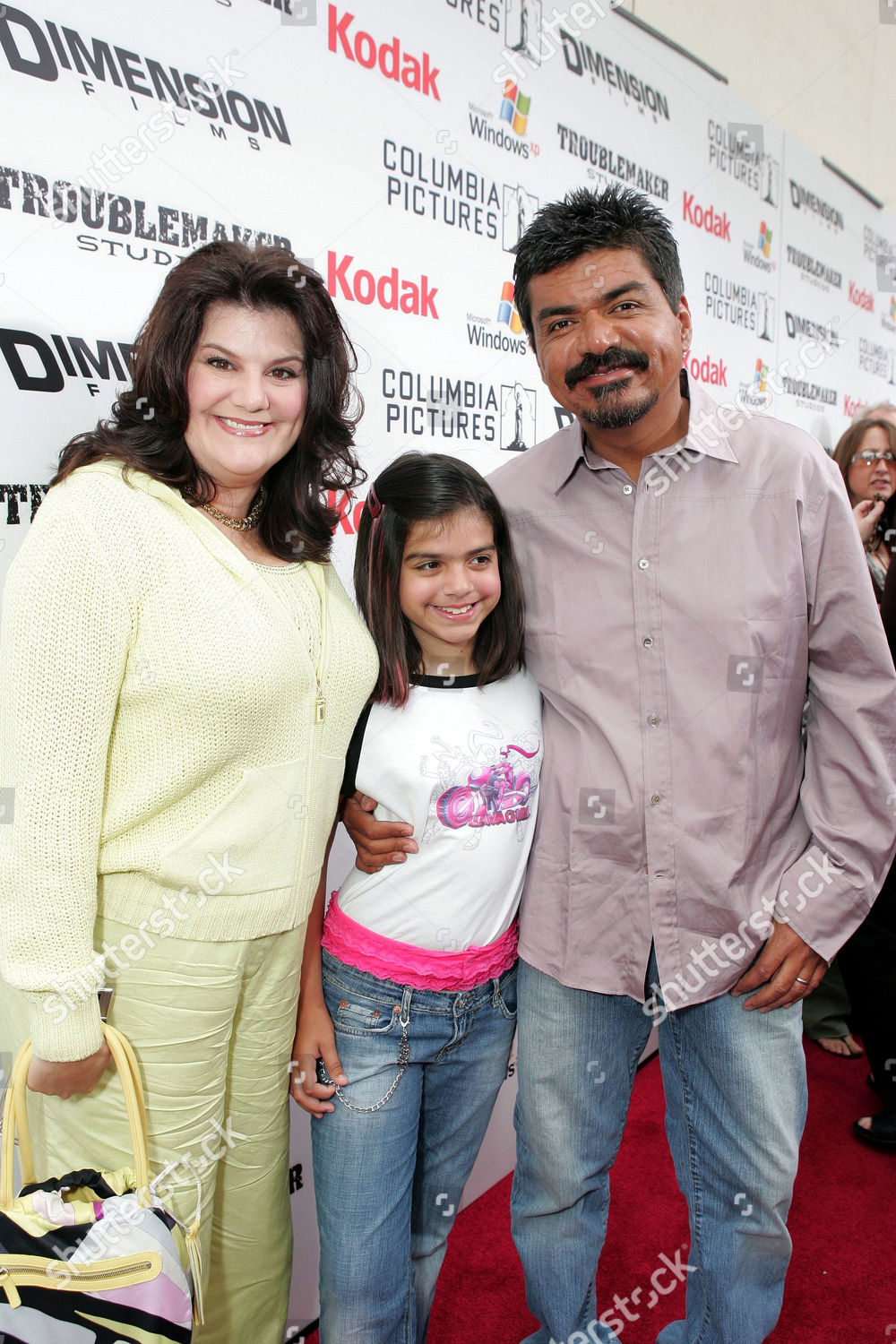 George Lopez Wife Ana Serrano Daughter Editorial Stock Photo Stock