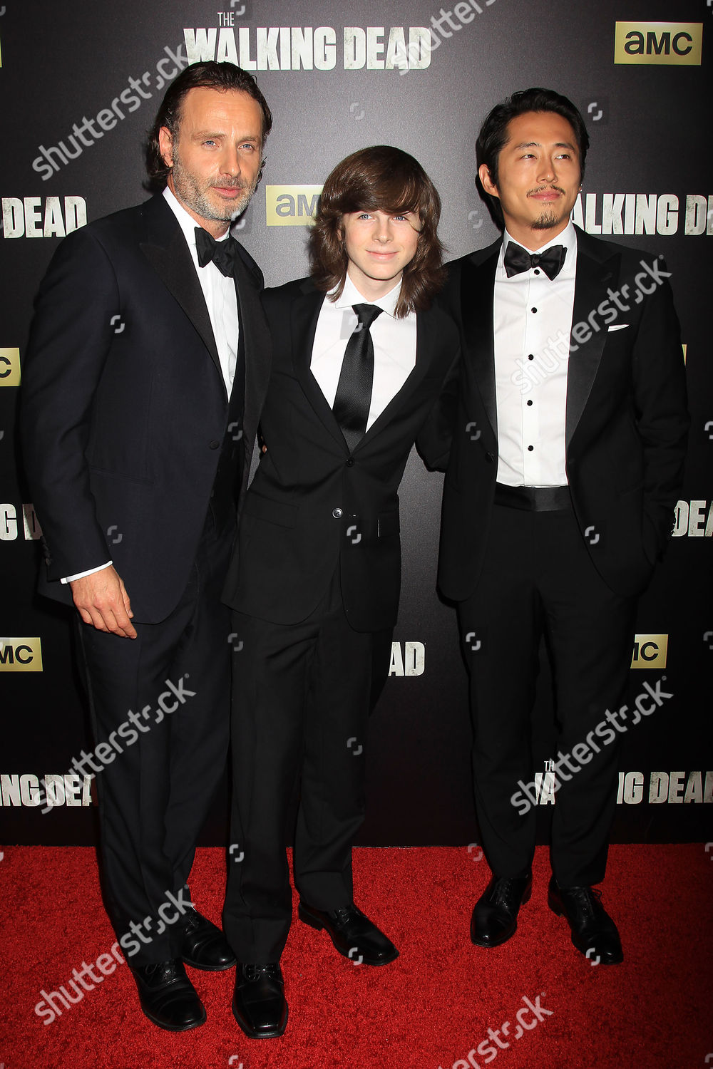 Andrew Lincoln Chandler Riggs Steven Yeun Editorial Stock Photo Stock