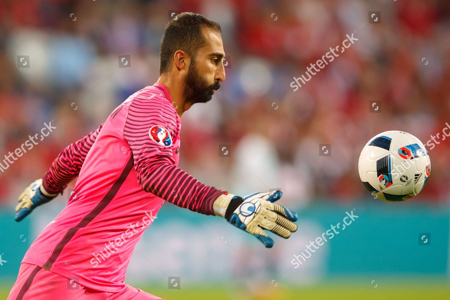 Turkey Goalkeeper Volkan Babacan During Uefa Editorial Stock Photo