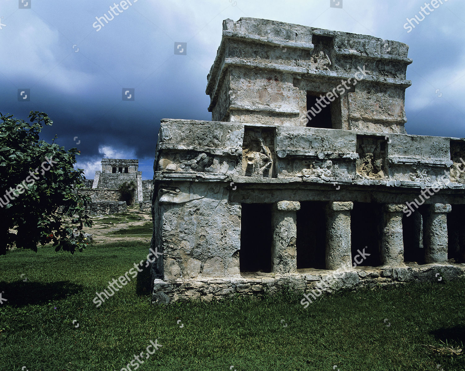 Temple Frescoes Tulum Mayan Site Founded Editorial Stock Photo Stock