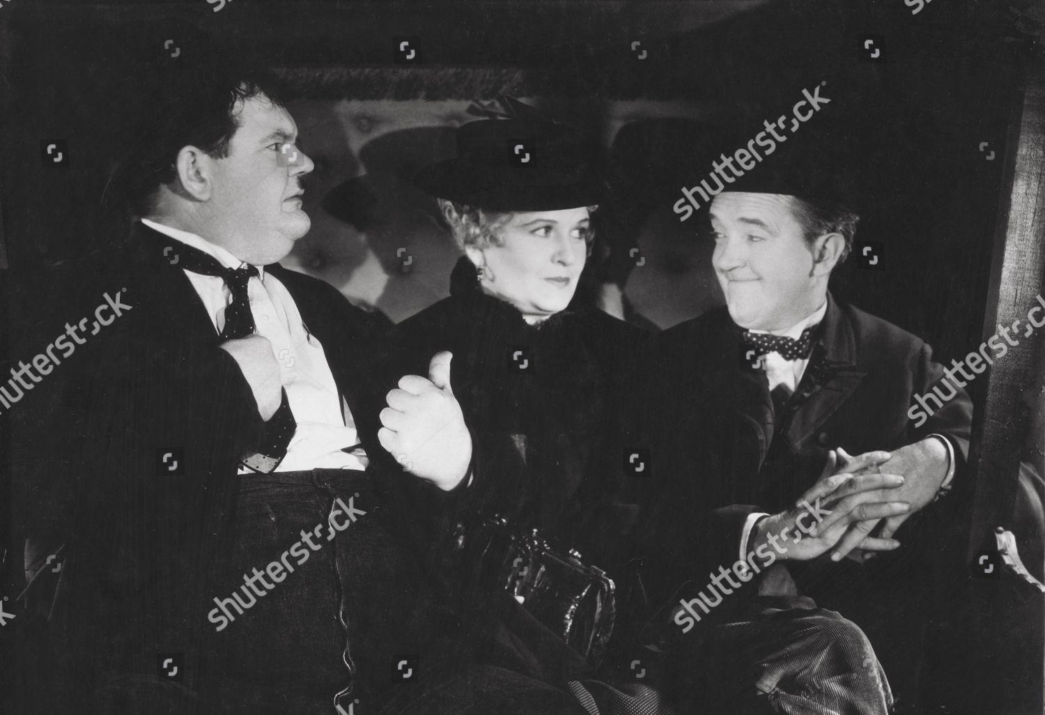 Oliver Hardy Vivien Oakland Stan Laurel Editorial Stock Photo Stock