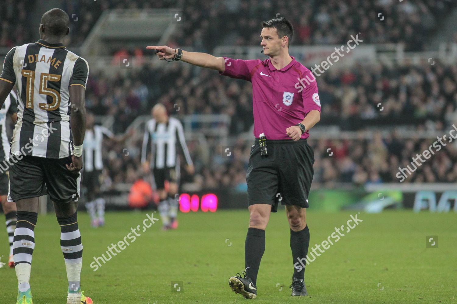 Andrew Madley Referee Points Spot Award Editorial Stock Photo Stock