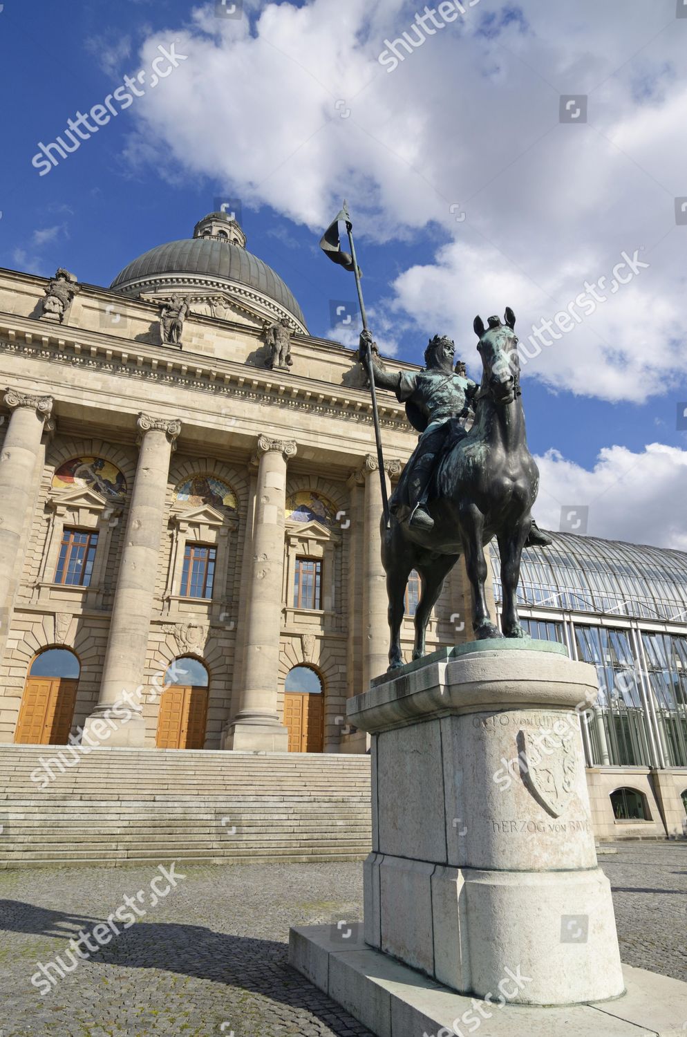 Equestrian Statue Otto Wittelsbach Bavarian State Editorial Stock Photo