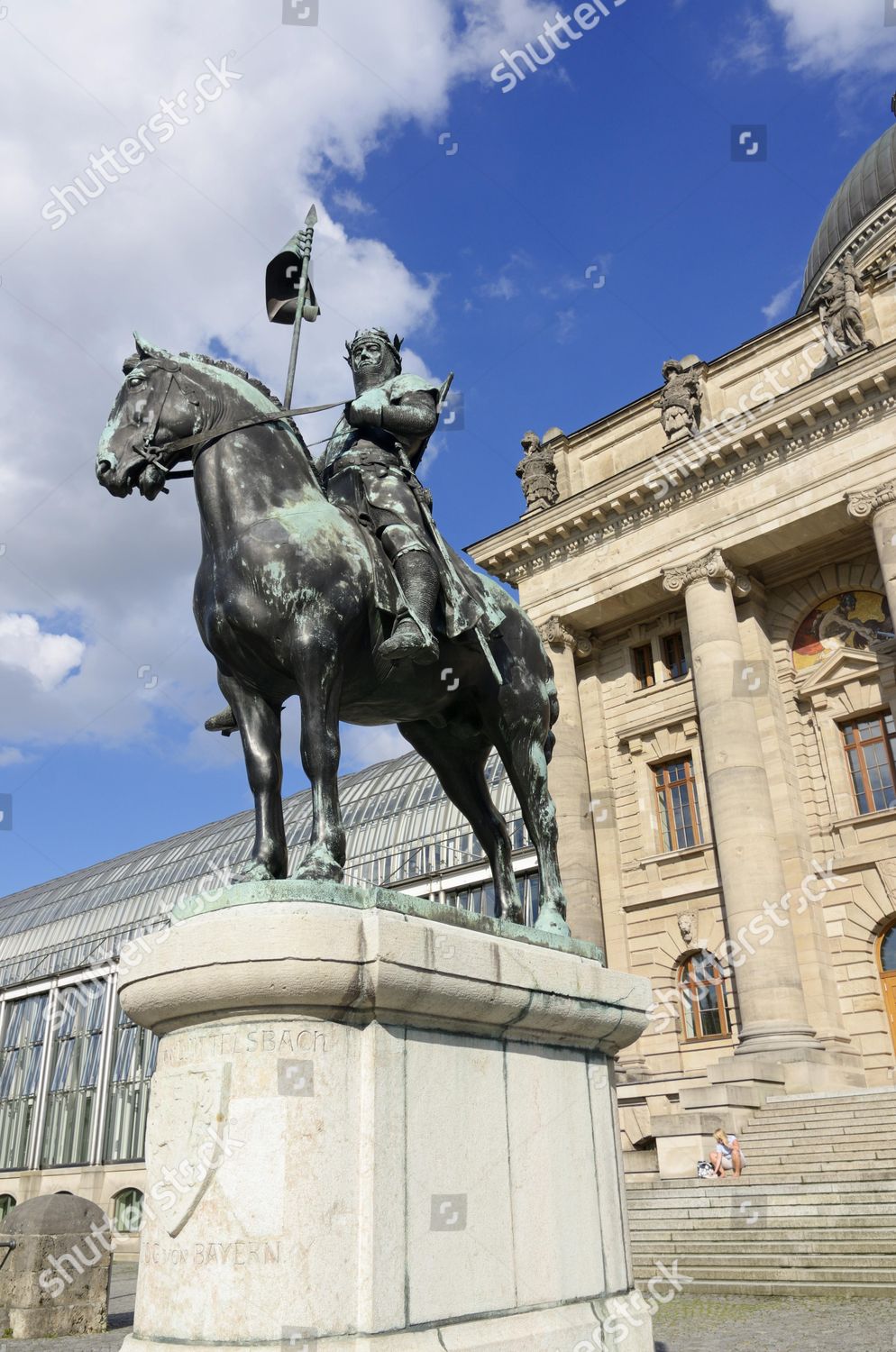 Equestrian Statue Otto Wittelsbach Bavarian State Editorial Stock Photo