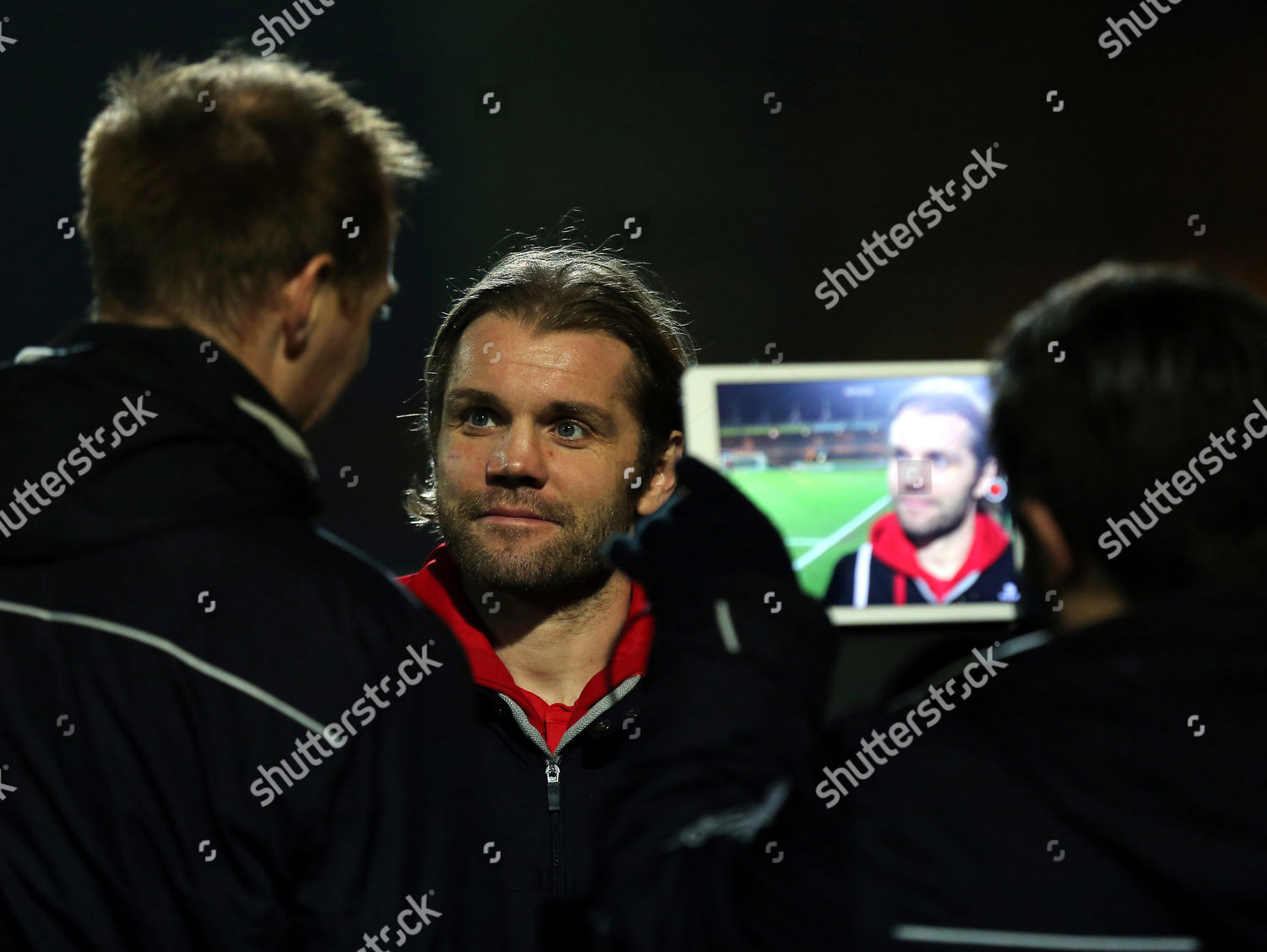 Mk Dons Manager Robbie Neilson Chats Editorial Stock Photo Stock