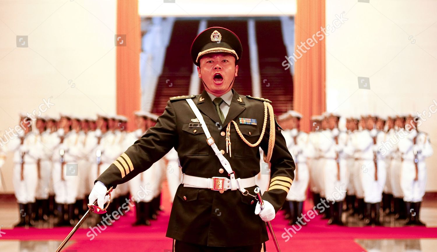 Member Guard Honor Pla Peoples Liberation Editorial Stock Photo Stock