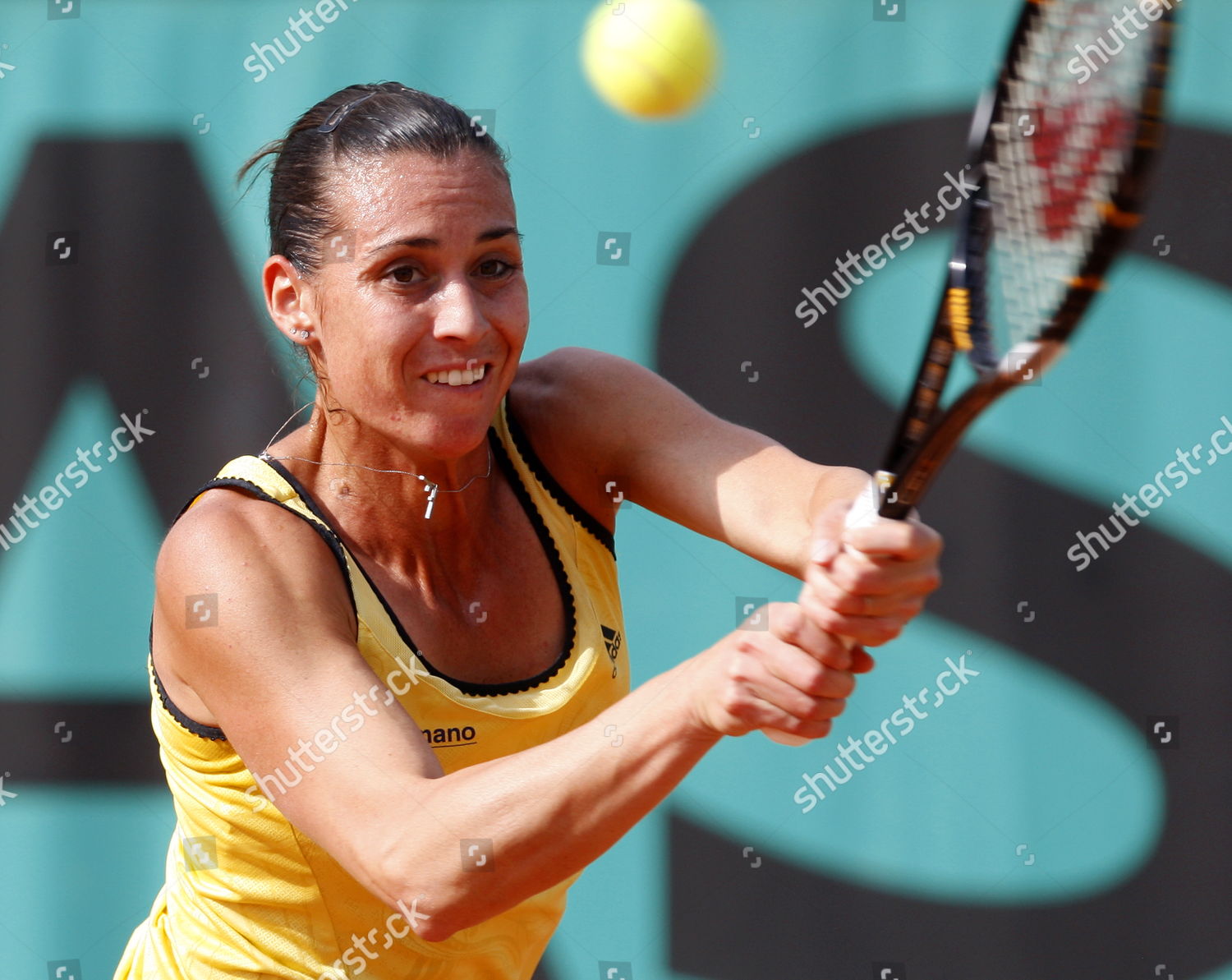 Flavia Pennetta Italy Returns Polona Hercog Editorial Stock Photo