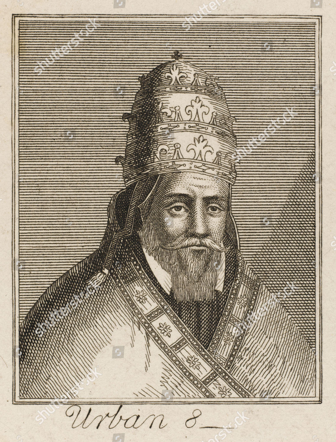 Pope Urbanus Viii Maffeo Barberini Reigned Editorial Stock Photo