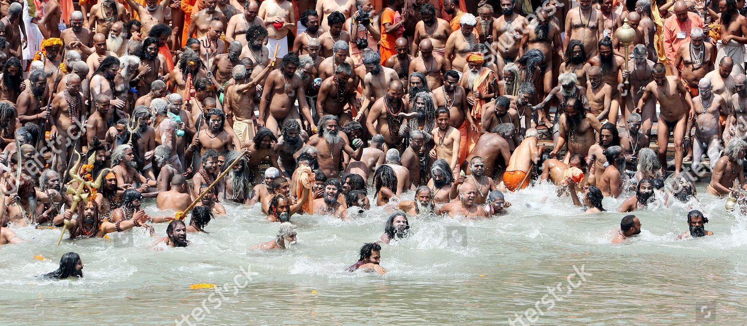 Indian Naga Sadhus Naked Holy Men Editorial Stock Photo Stock Image