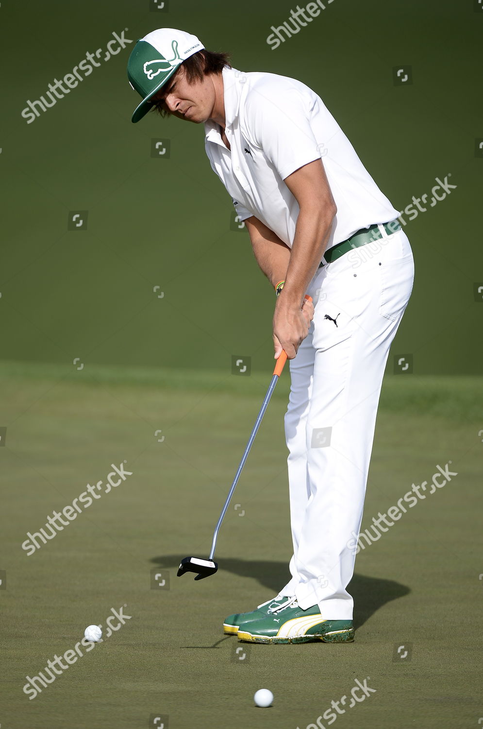 Rickie Fowler Us Putts On Ninth Editorial Stock Photo Stock Image