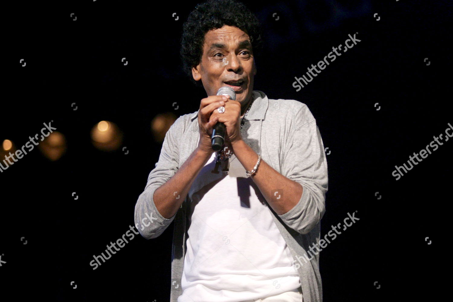 Egyptian Nubian Musician Mohammed Mounir Performs Editorial Stock Photo