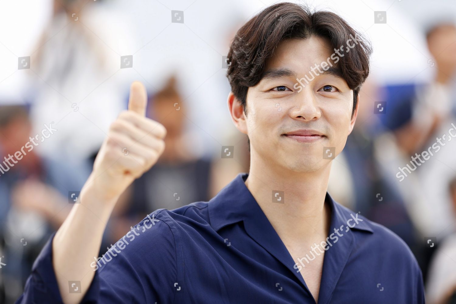 Southkorean Actor Gong Yoo Poses During Editorial Stock Photo Stock